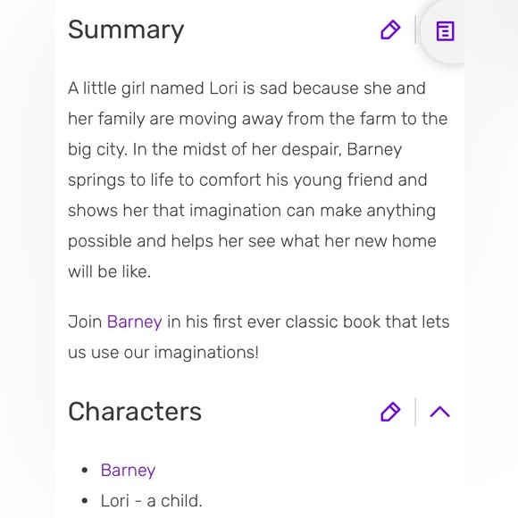 Vintage 1992 Book- Just Imagine- with Barney. Written by: Mary Shrode - Picture 14 of 16